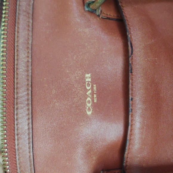 Coach Legacy Haley Leather Top Handle Satchel # 23574 in British Tan - Picture 17 of 17
